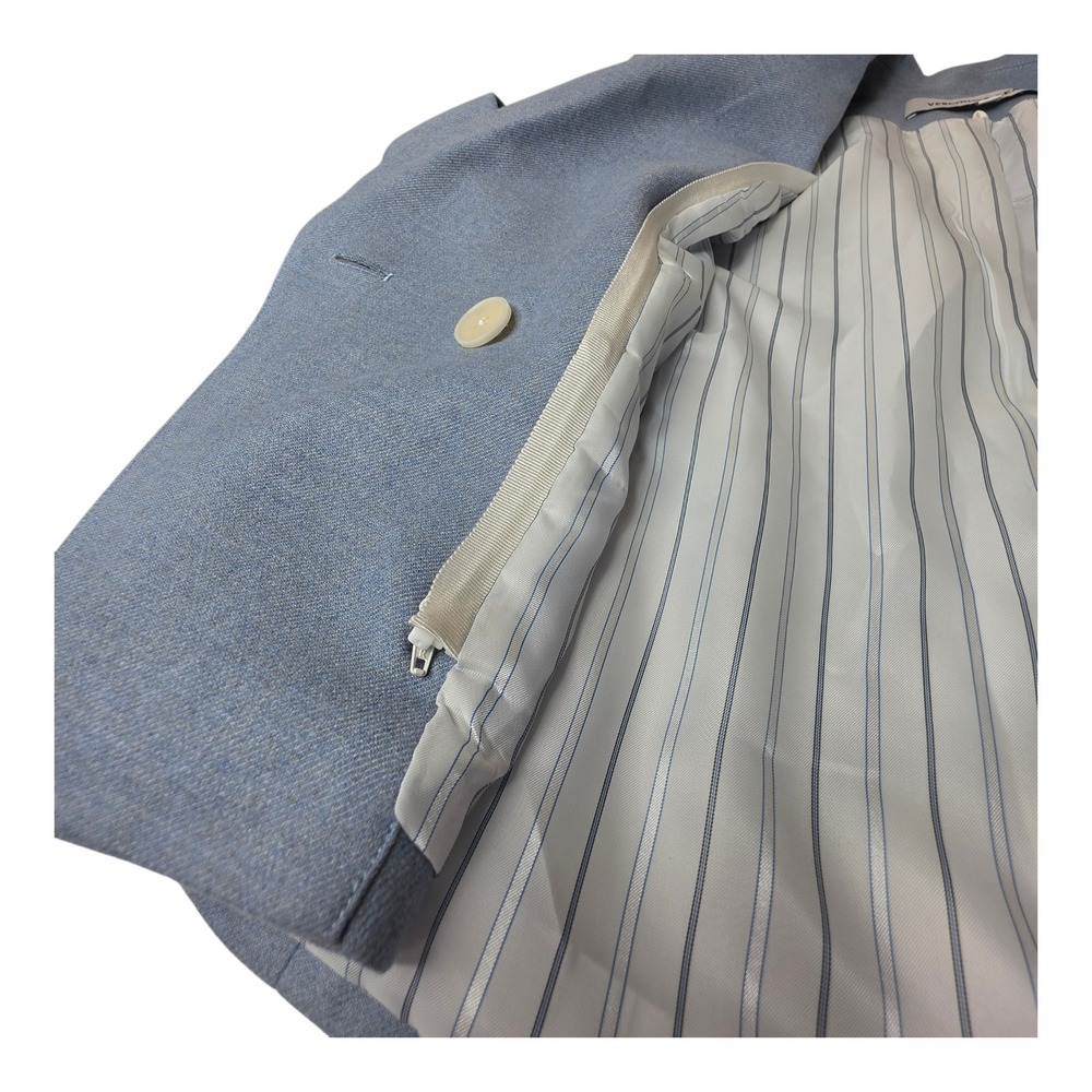 Veronica Beard Rickie Cropped Tailored Rickie Dickey Jacket Heather Smoke Blue 8 - Picture 10 of 16